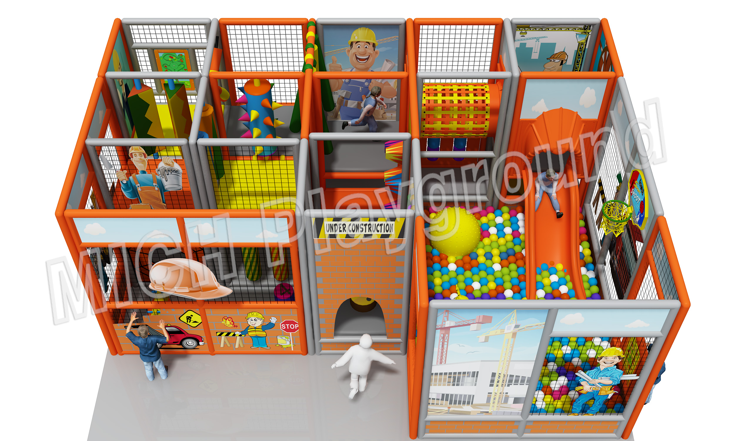 Mich Funny Indoor Amusement Playground 6608A