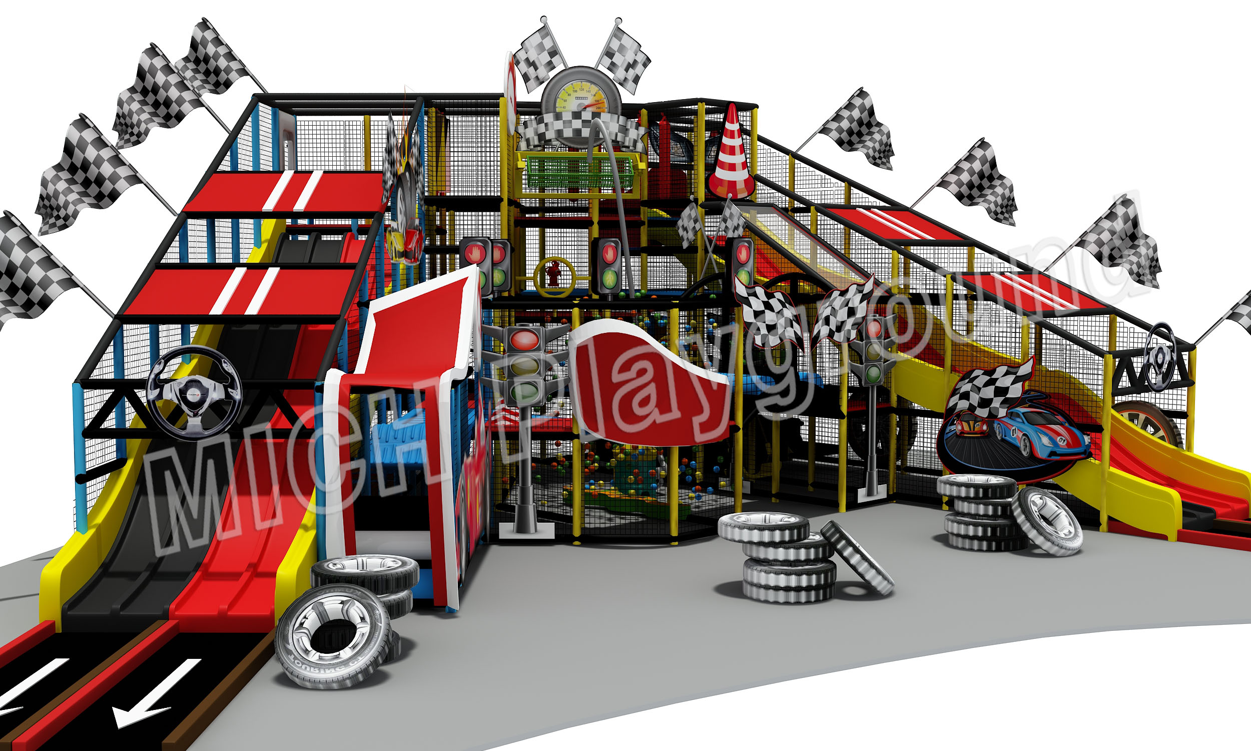F1 Racing Car Themed Children Indoor Park