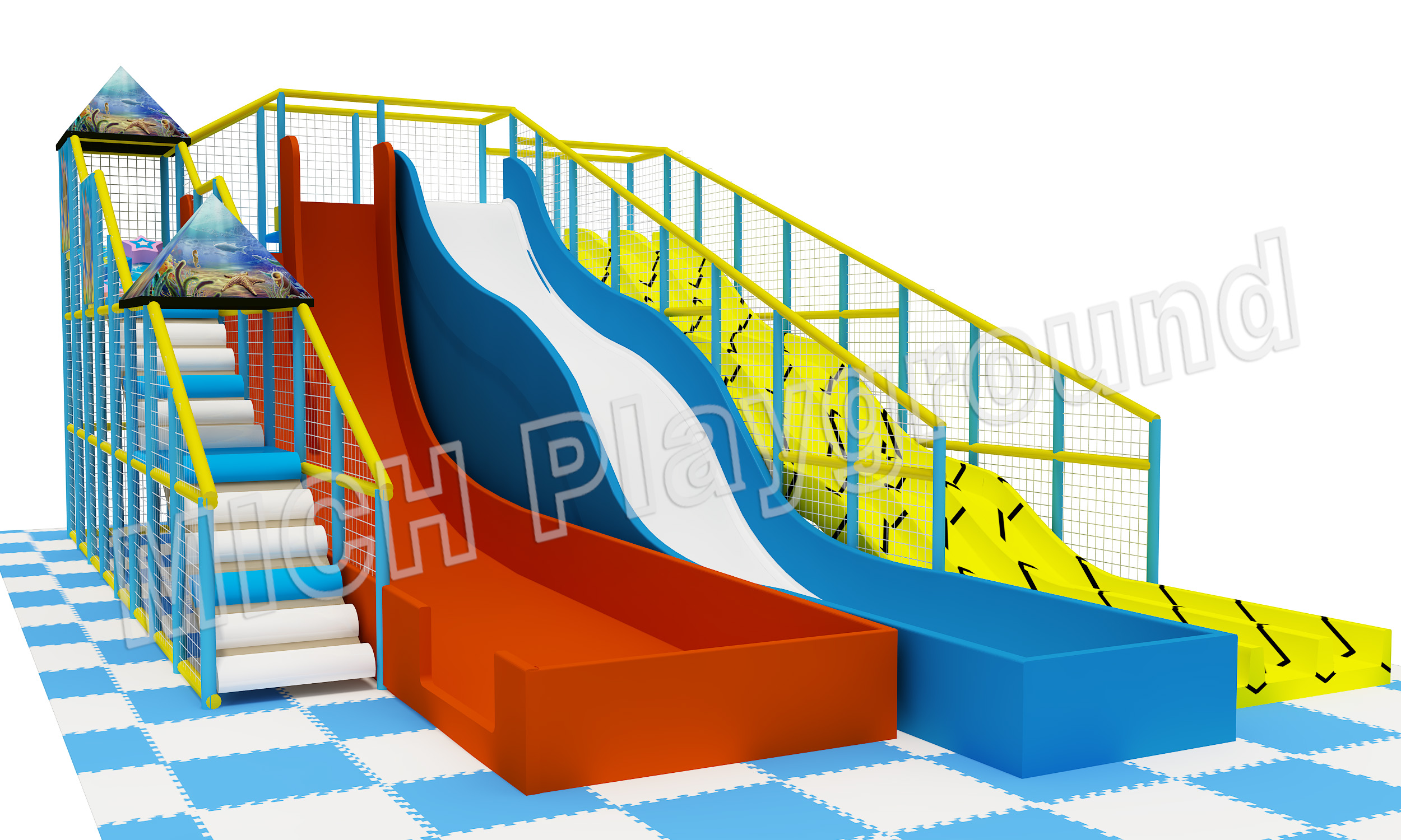 Custom Toddler Adults Indoor Drop Slides
