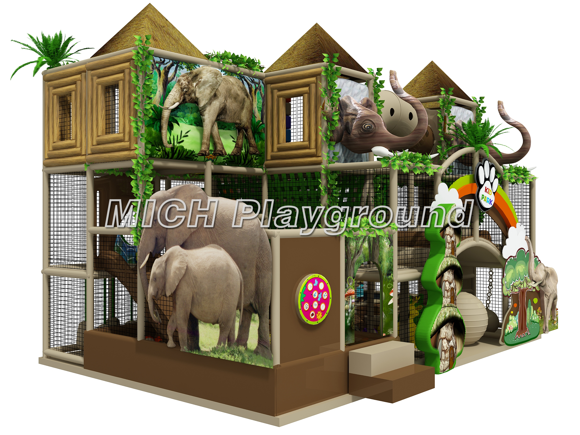 Elephant Themed Kids Indoor Soft Play Area