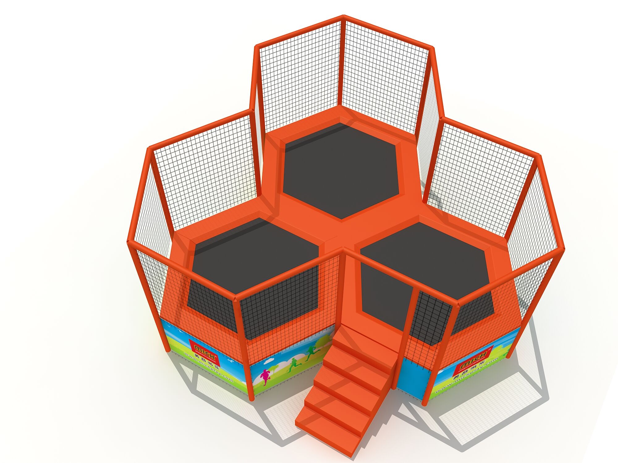 Hexagonal Rope Playground - Mich Playground
