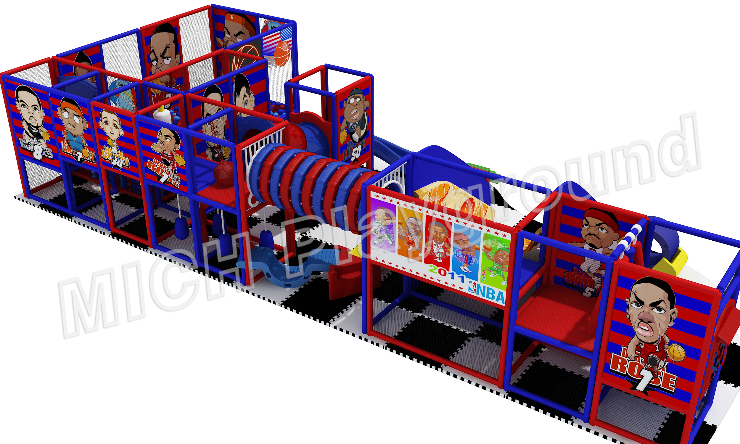 Hot Sale Indoor Amusement Soft Playground for Children 6605B