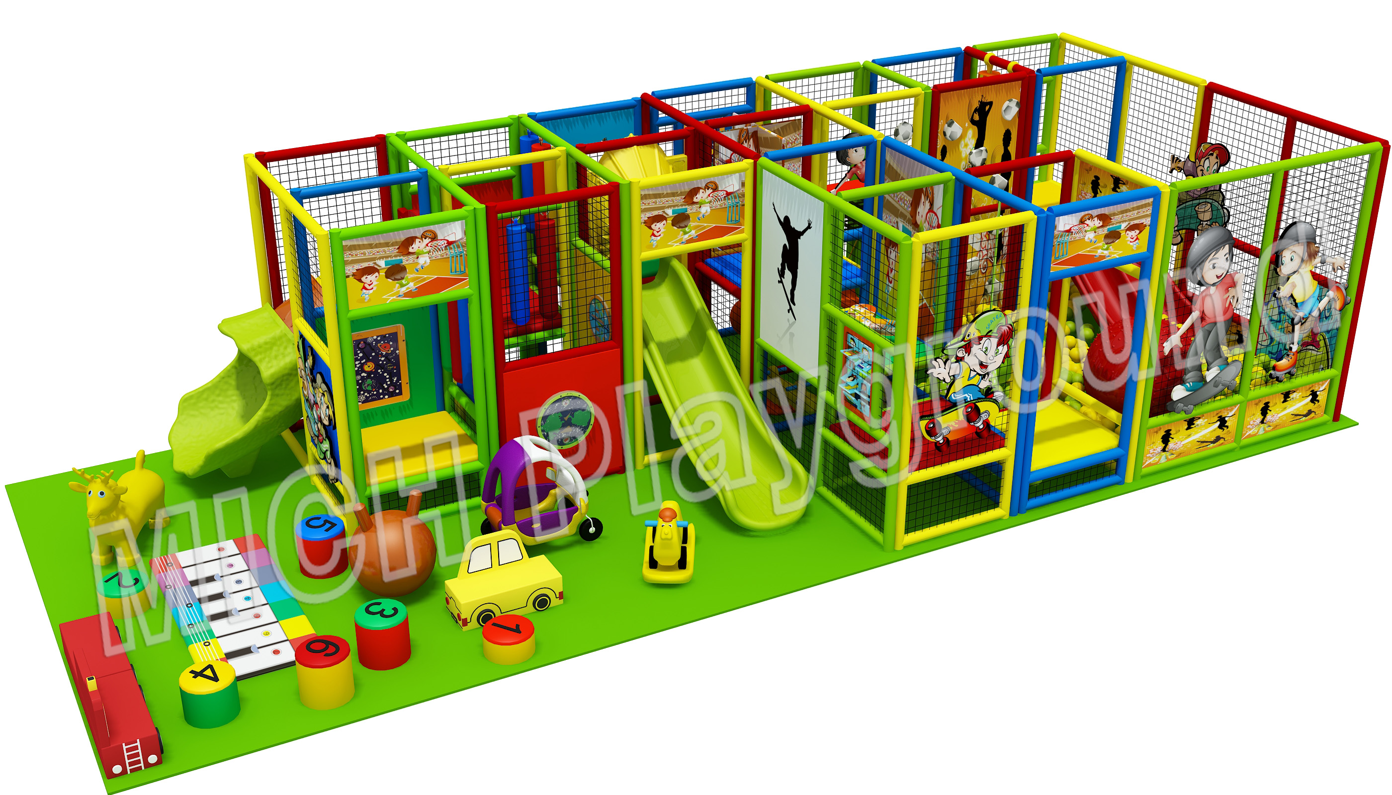 Hot Sale Indoor Amusement Soft Playground for Children 6609B