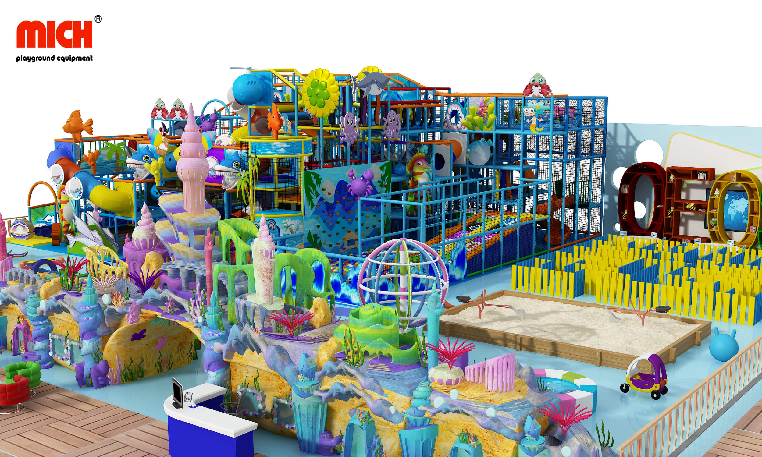 Ocean Themed Kids Soft Play Center Buy Ocean Themed Soft Play Center Kids Soft Play Center En1176 Certificated Soft Play Center Product On Mich Playground