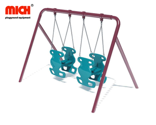 Outdoor Playground Equipment Double Seats Swing Set for Sale