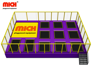 75sqm Free Jumping Airbag Trampoline Park