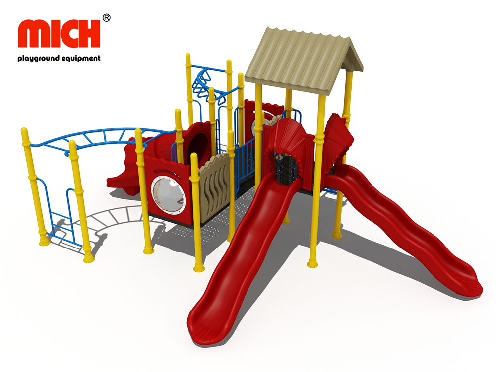 Small Outdoor Jungle Gym with Slides