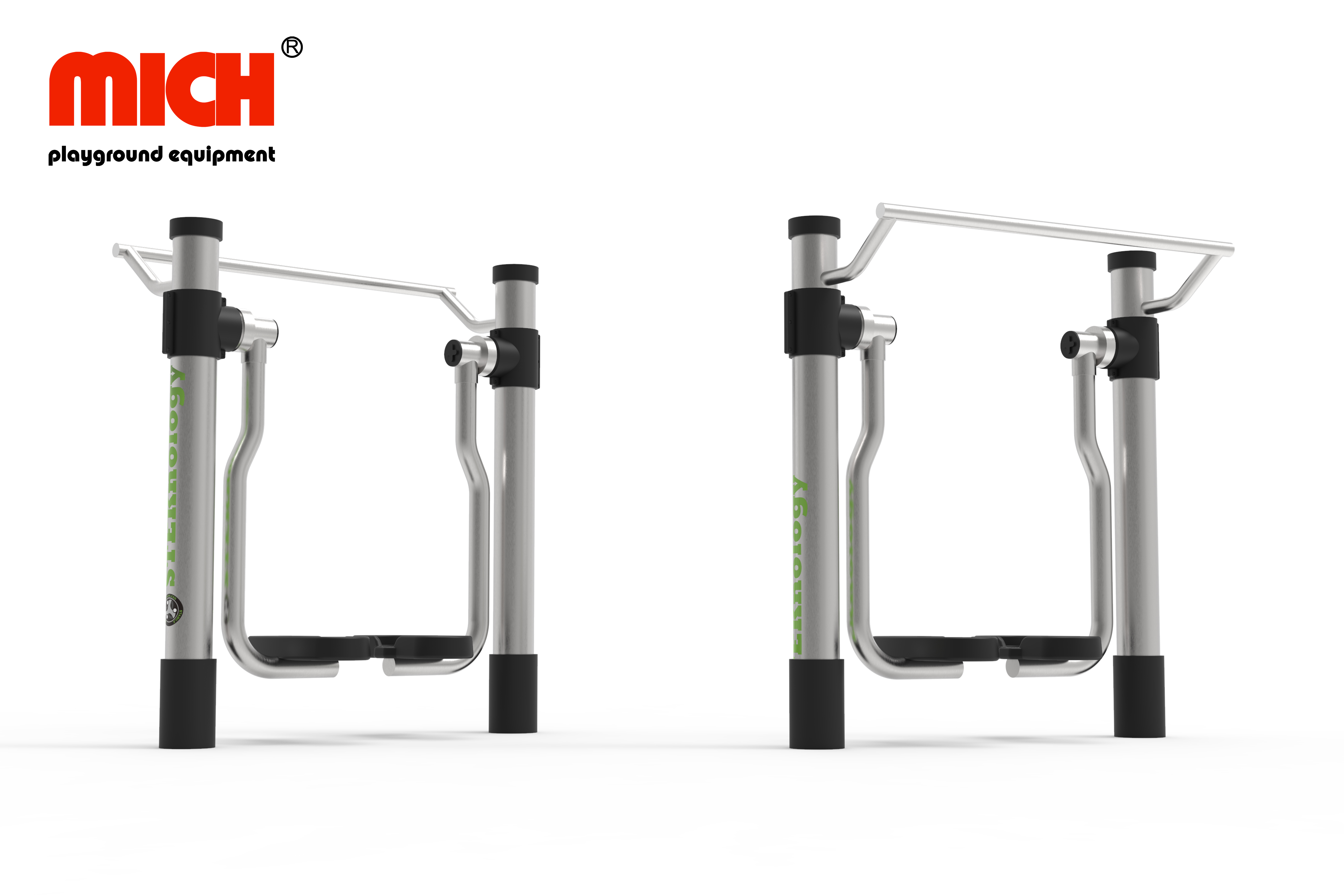 Stainless Steel Outdoor Fitness Equipment with Double Flat Walker