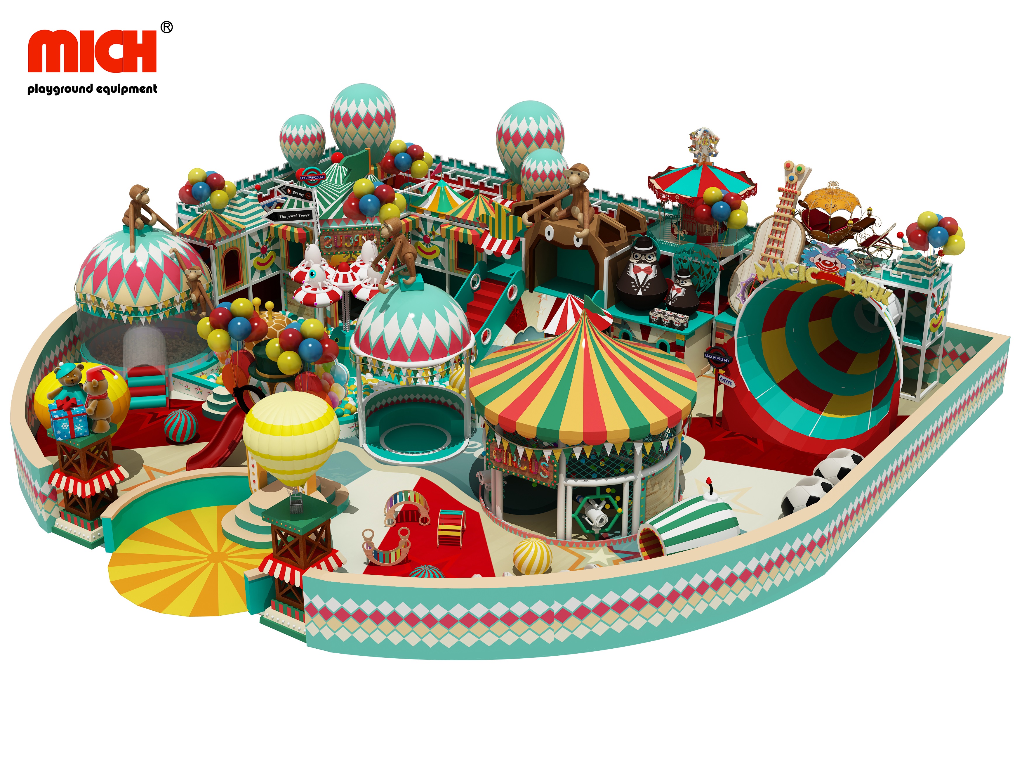 EN1176 Certificated Indoor Playground Equipment