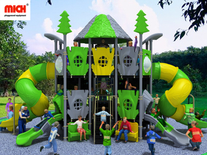 Big 2 Levels Outdoor Playground Slide Set