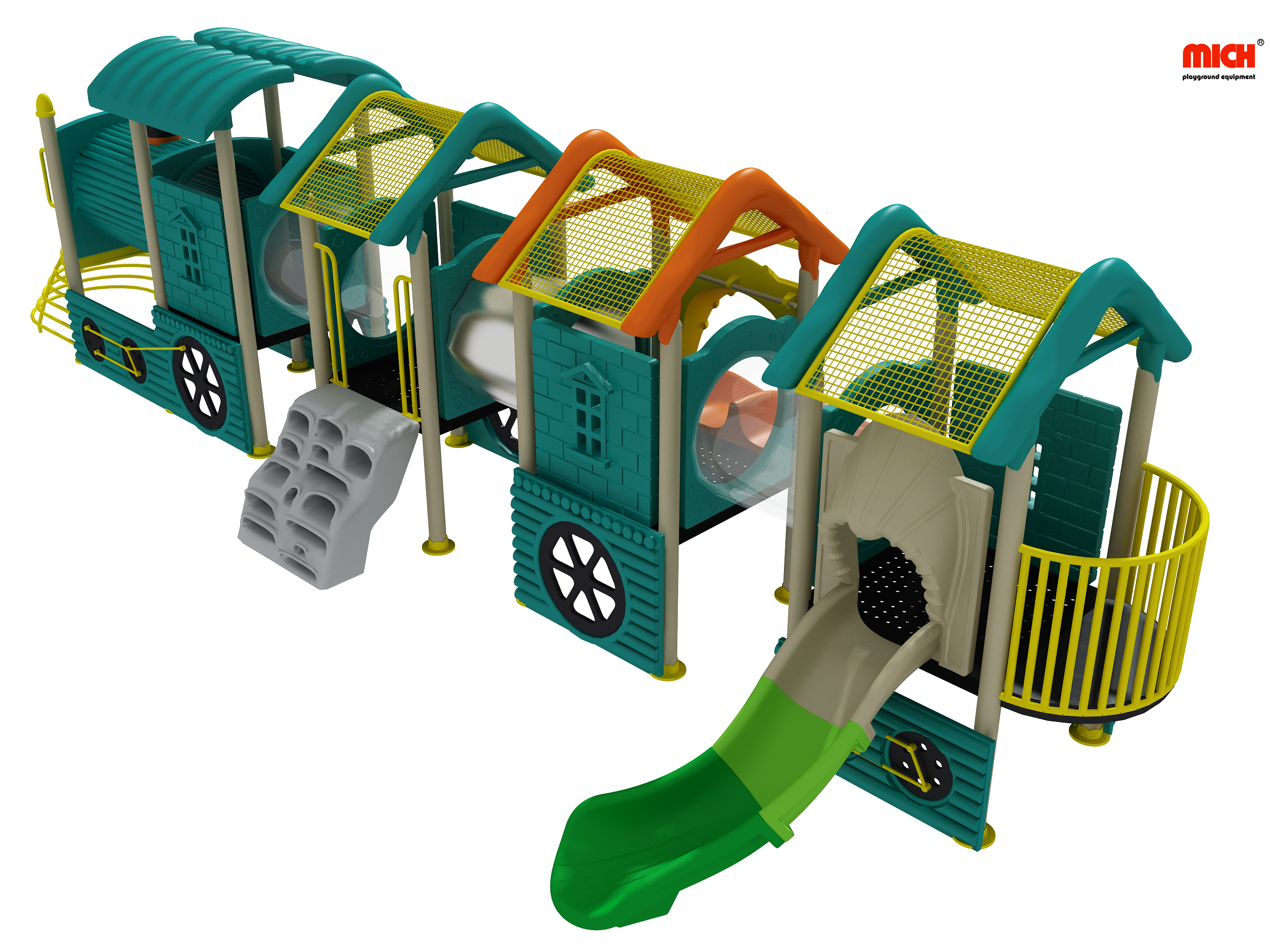 Train Shaped Toddler Outdoor Playground