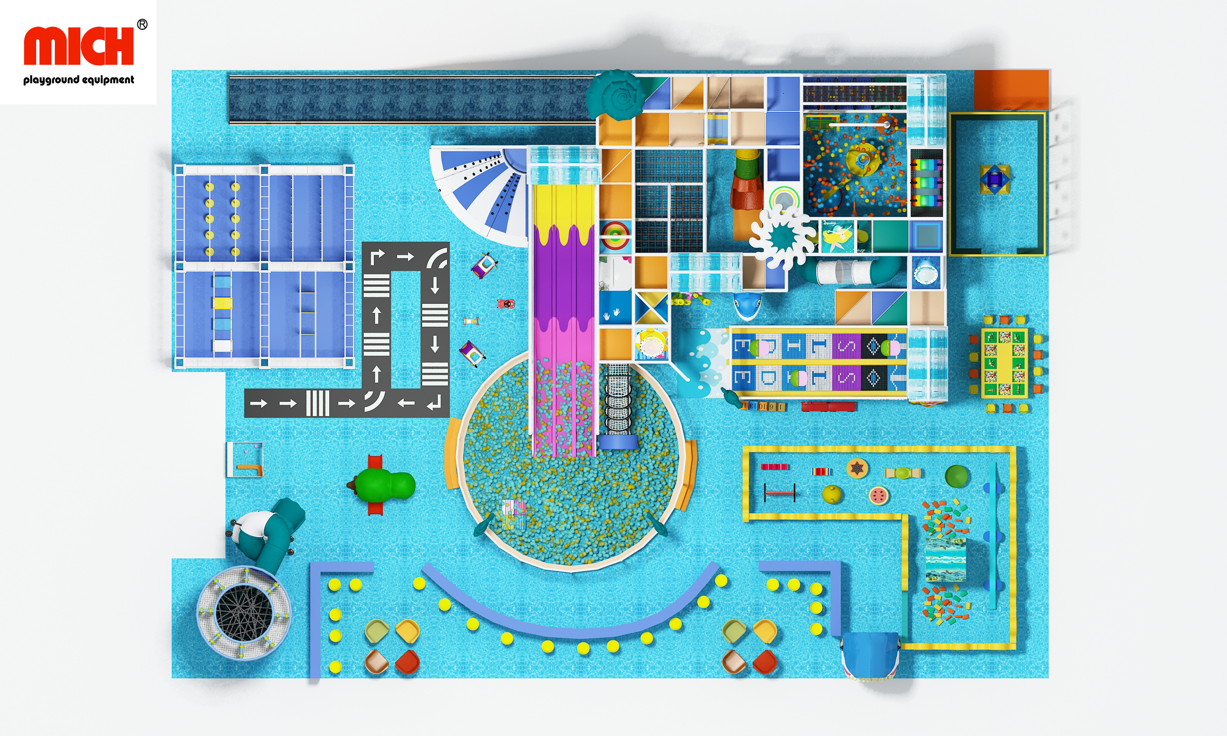 Commercial Multifunctional Kids Indoor Soft Playground