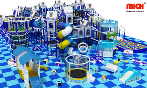 Large Snow Themed Kids Indoor Play Center