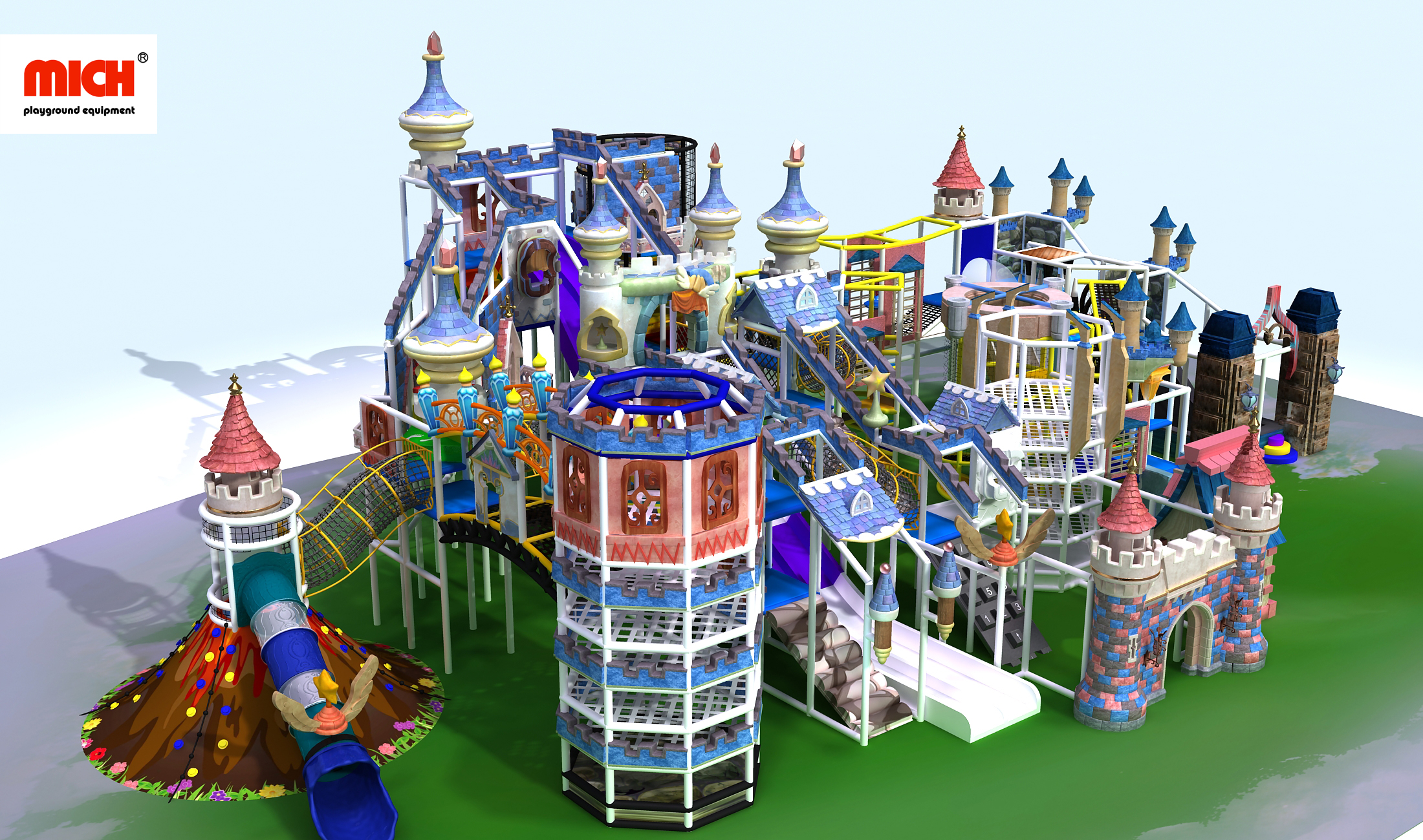 Palace Theme Kids Indoor Soft Playground