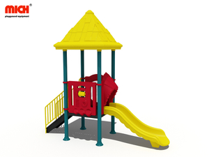 Small Outdoor Slides Set with Roof