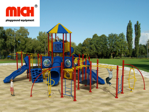 Big Outdoor Climbing Jungle Gym with Playhouse