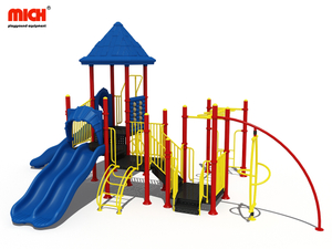 Outdoor Jungle Gym with Slides Playground