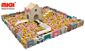 Kids Indoor Custom Soft Ball Pit Pool with Tunnel