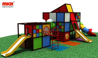 Kids Outdoor Modular Playground with Slides