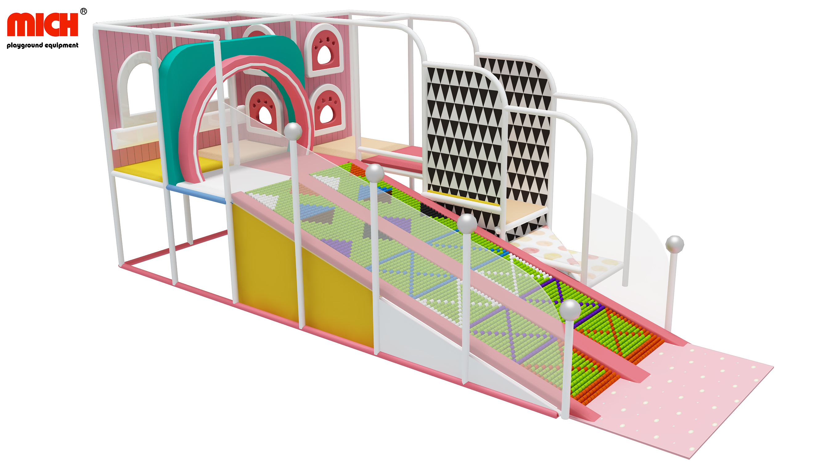 Customized Indoor Kids Roller Slides Playground