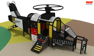 Helicopter Shaped Kids Outdoor Playset