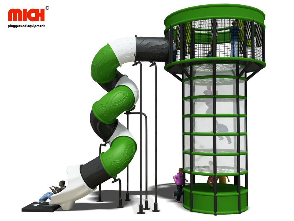 7.2m Height Spider Tower with Spiral Slides