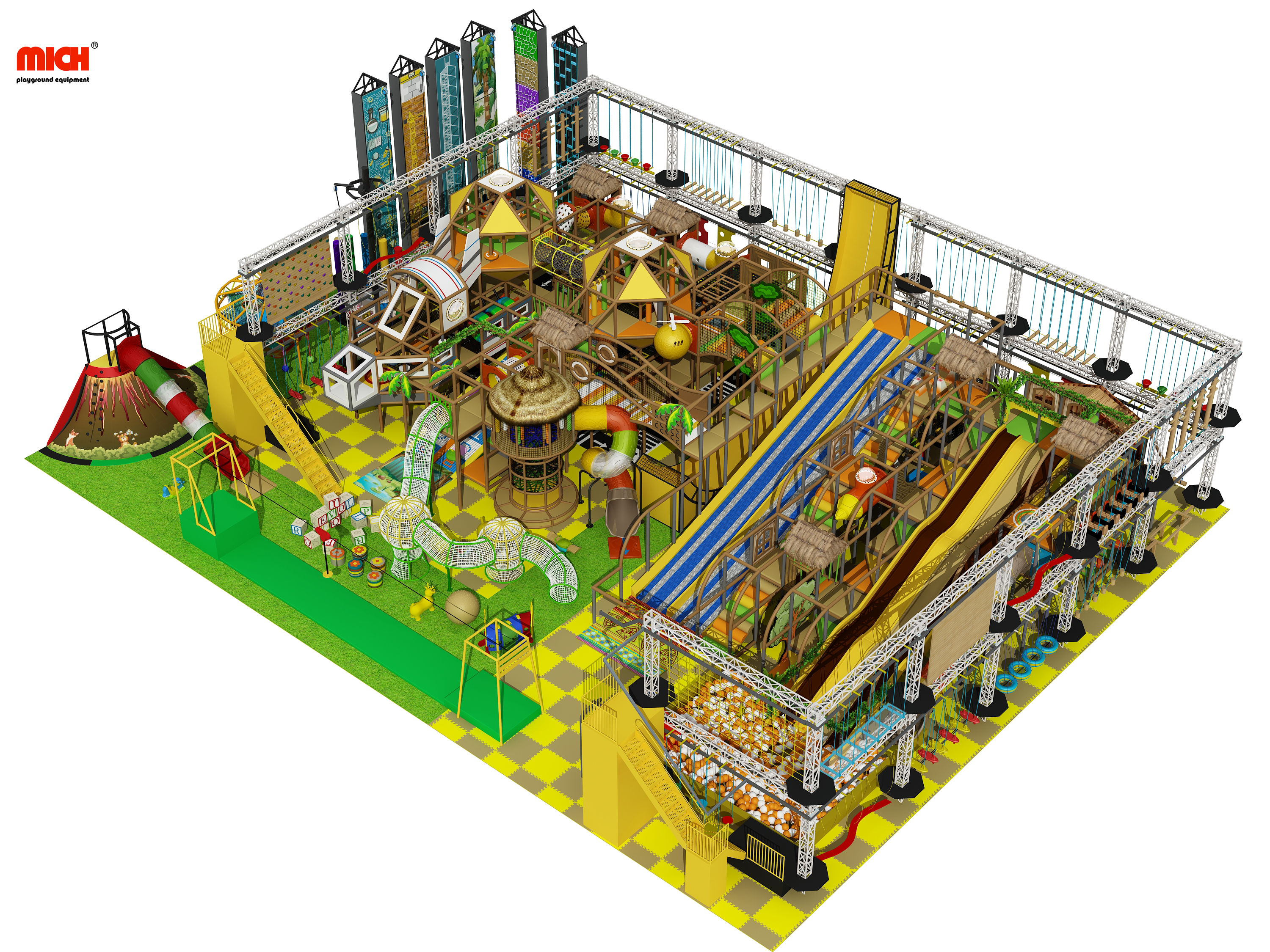 690sqm Indoor Playground for Kids Adults