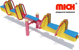 Manufacture Supply Kids Outdoor Playground Four Seats Seesaw Rid for Sale