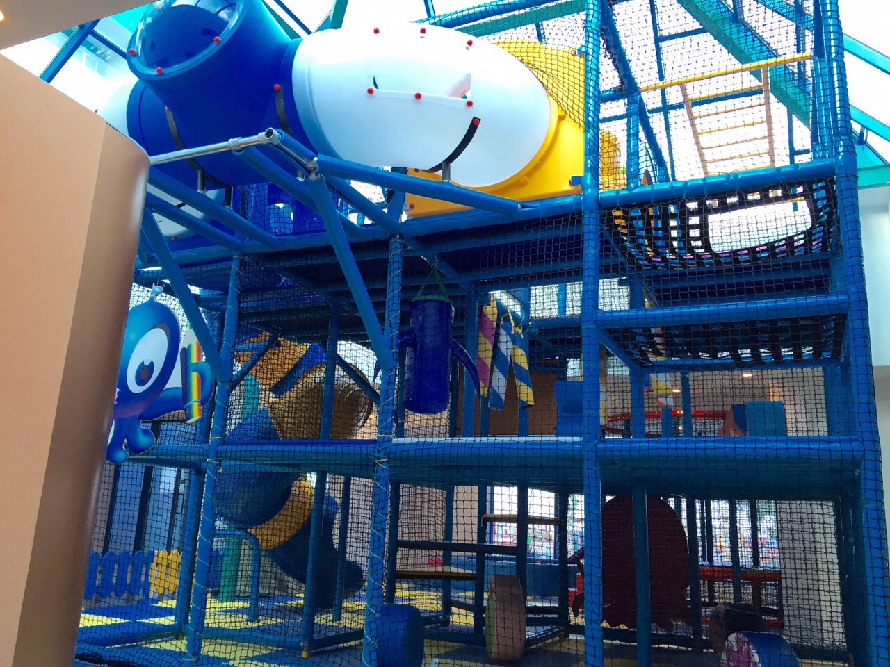 Blue Shark Themed Kids Soft Play Area