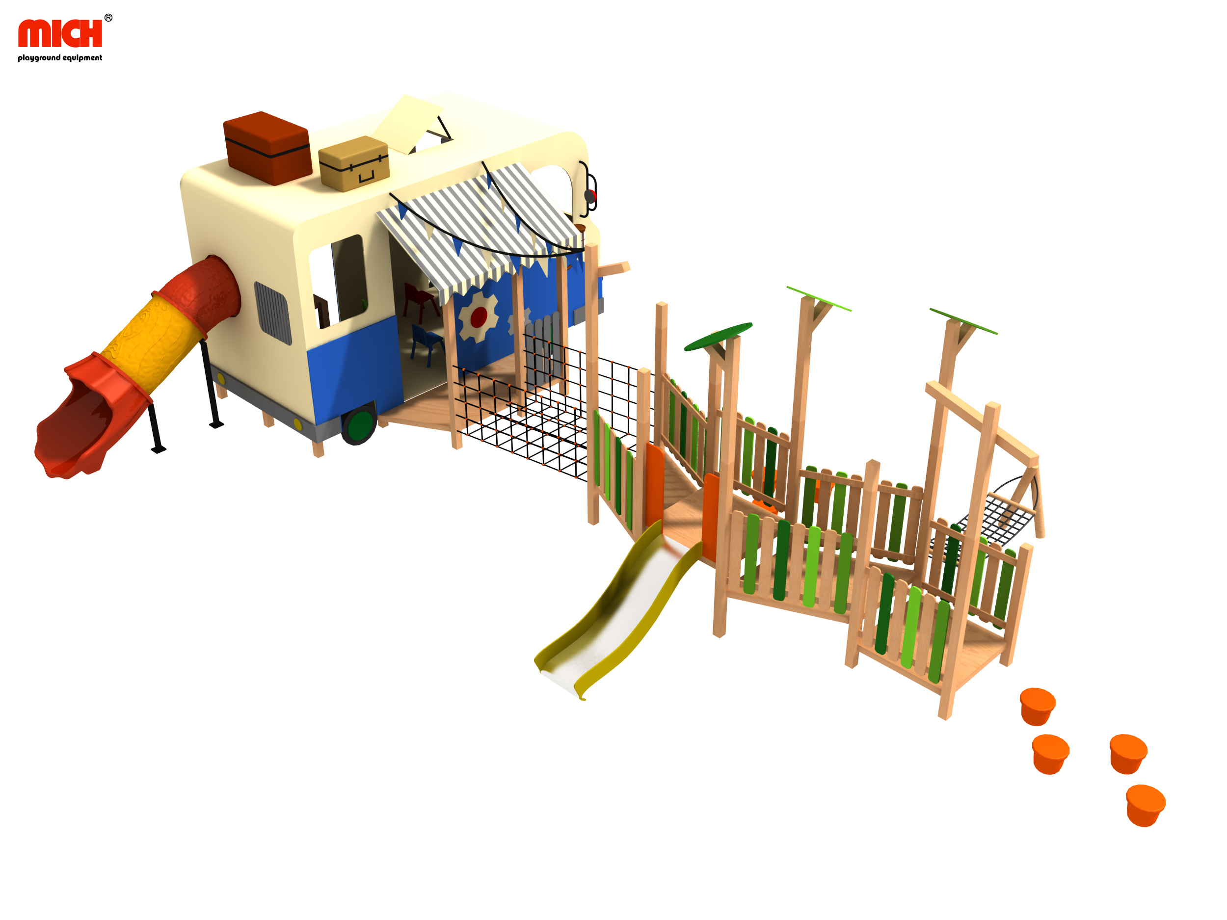 Custom Toddler Outdoor Play Structure