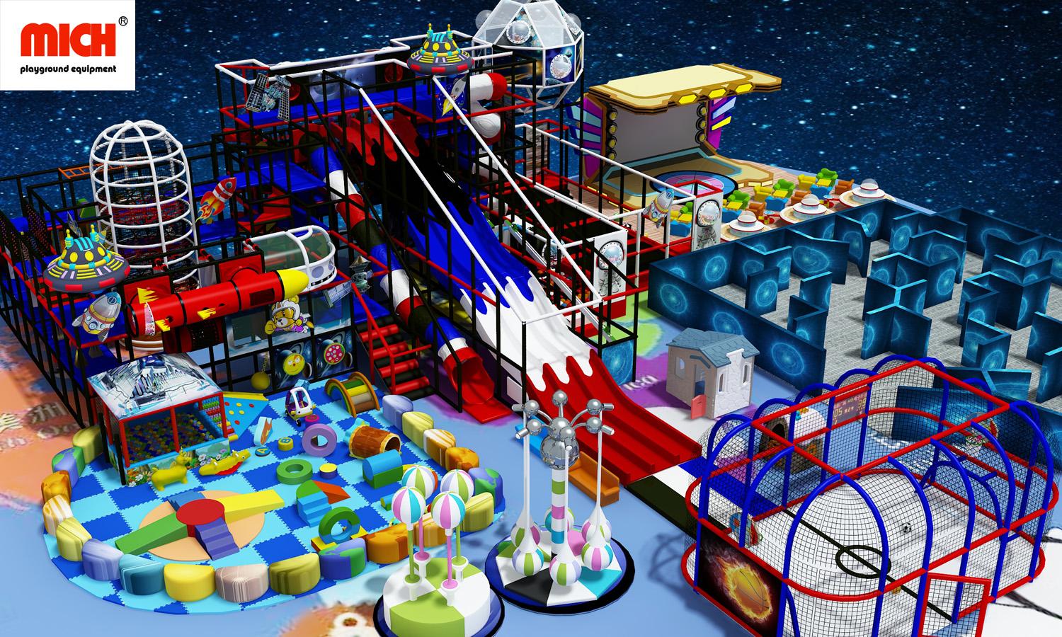 Big Space Theme Kids Indoor Play Center - Buy Space Theme Kids Play ...