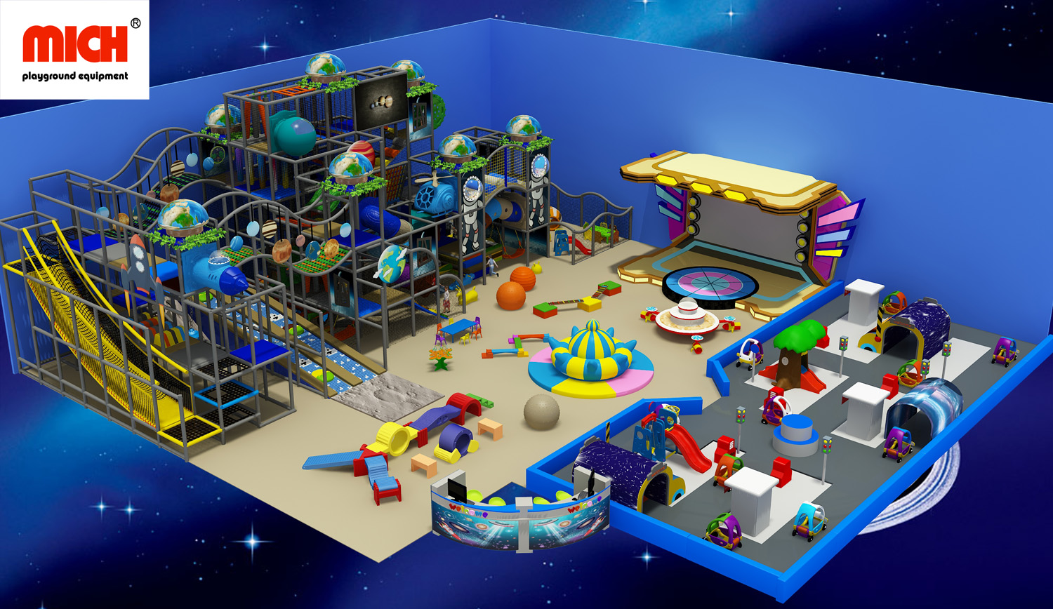 500sqm Space Themed Toddler Indoor Play Center