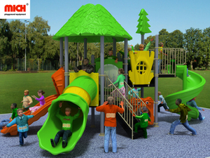 Jungle Themed Children Outdoor Playground with Shelter