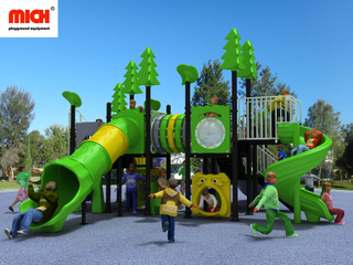 Preschool Outdoor Playground Set with Climbing Tunnel
