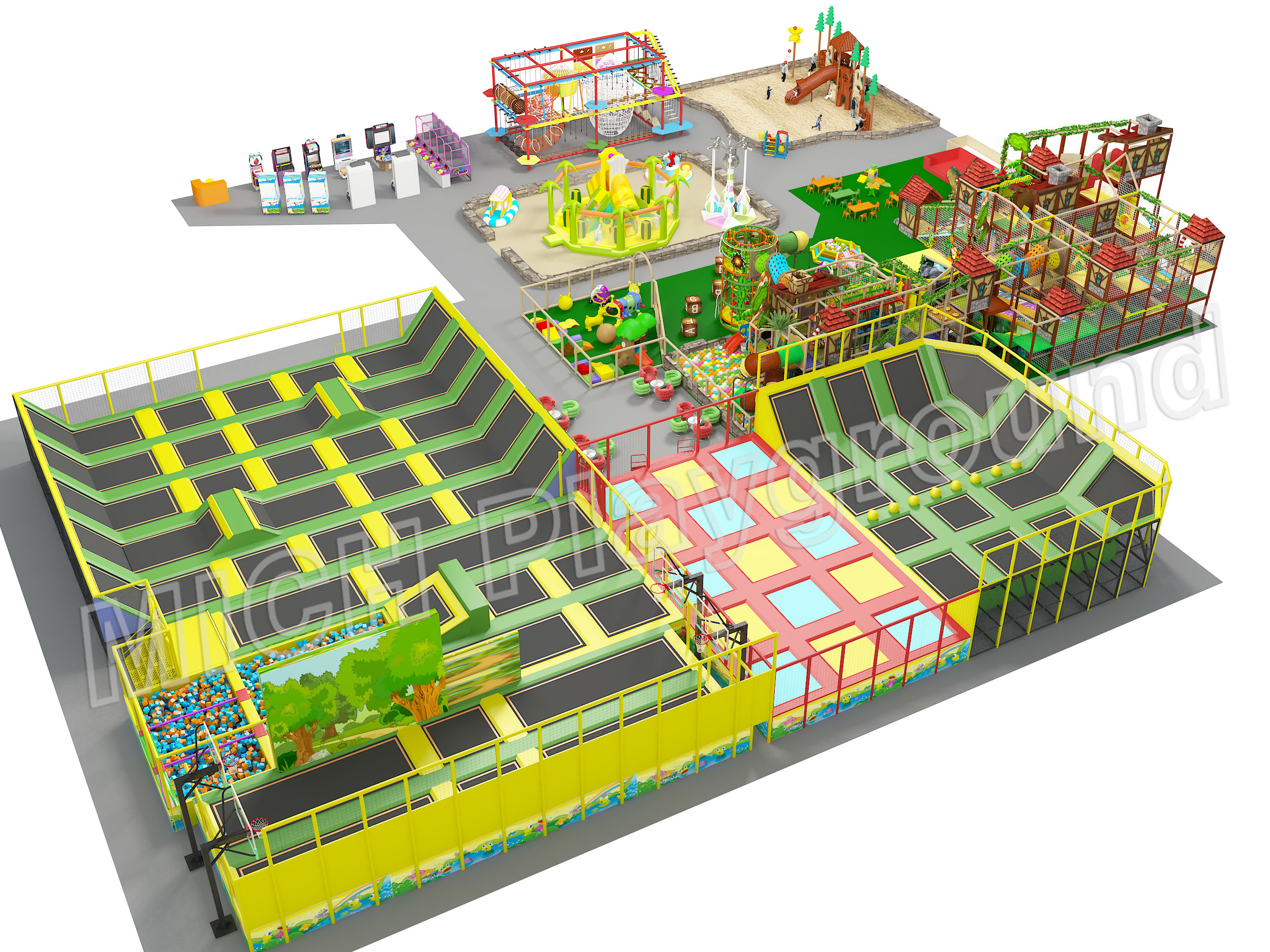 2400sqm Large Commercial Indoor Trampoline Playground Buy 2400sqm